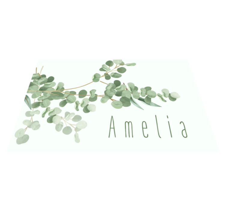 "boho" lehtikuvio Alkuperäinen pöytätabletti - Tenstickers