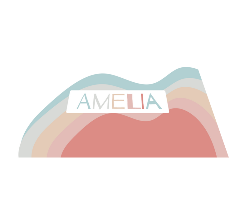 Värikäs nimi personalisointi - Tenstickers