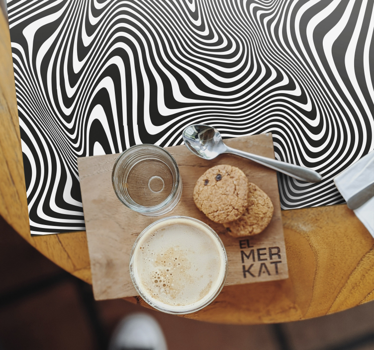 3d-efektiviivat pöytätabletti moderni - Tenstickers