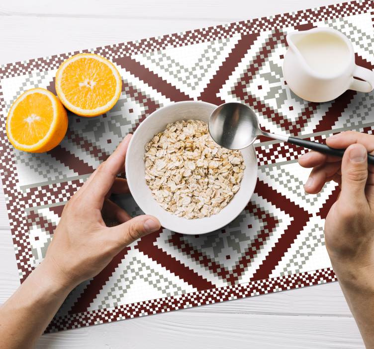 Geometrinen teksturoitu kuvio pöytätabletti - Tenstickers