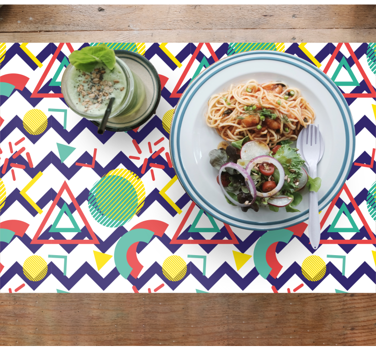 Geometrian kuvion suunnittelu pöytätabletti moderni - Tenstickers