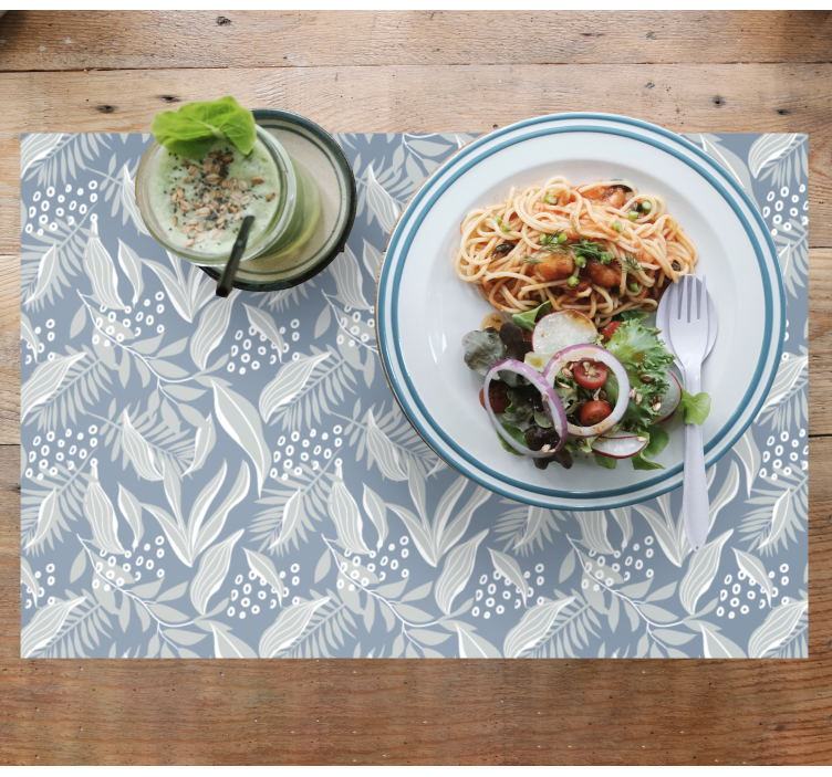 Harmaa kukka tyylikäs pöytätabletti - Tenstickers