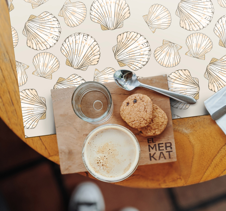 Isot ja pienet simpukat Suorakulmainen pöytätabletti - Tenstickers