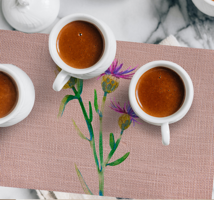 Kudottu ohdake pöytätabletti tyylikäs - Tenstickers