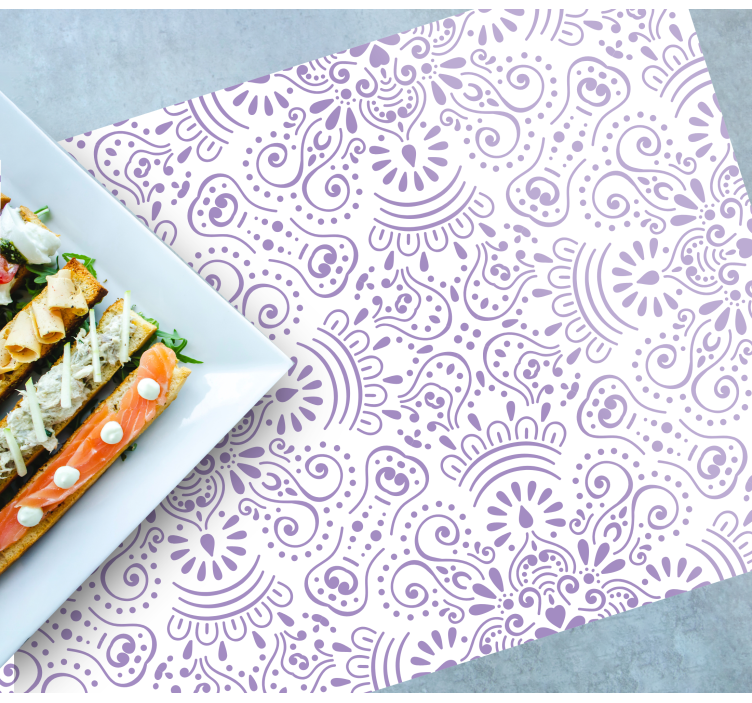 Laventeli mandala kuvio tyylikäs pöytätabletti - Tenstickers