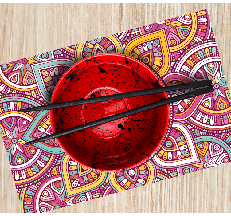 Mandala-mallit pöytätabletti kotiin - Tenstickers