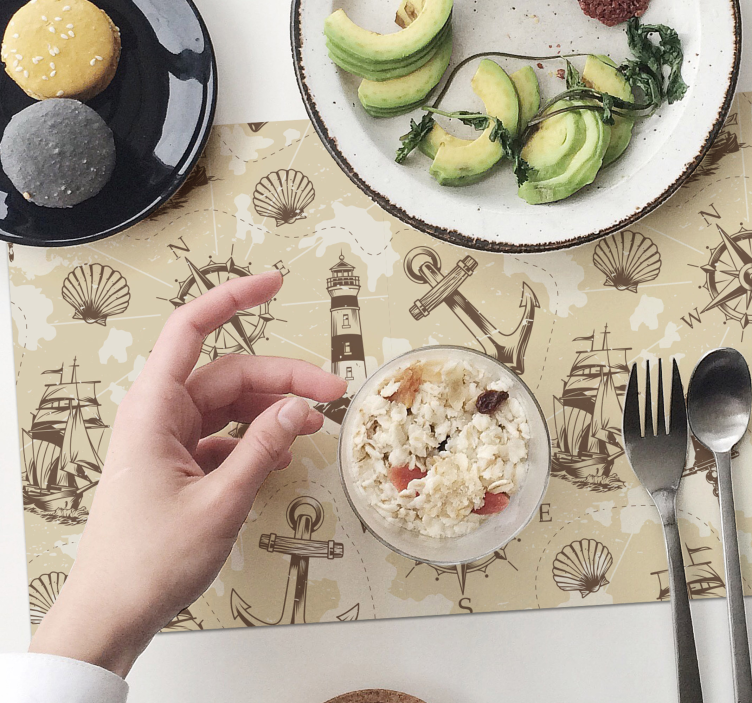 Meriesineet Suorakulmainen pöytätabletti - Tenstickers