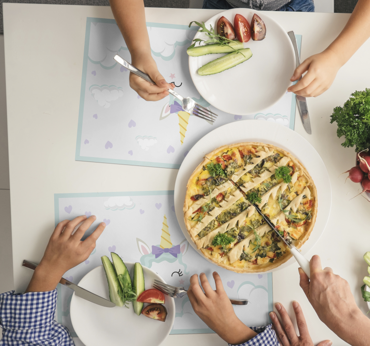 Suloinen yksisarvinen lasten pöytätabletti - Tenstickers