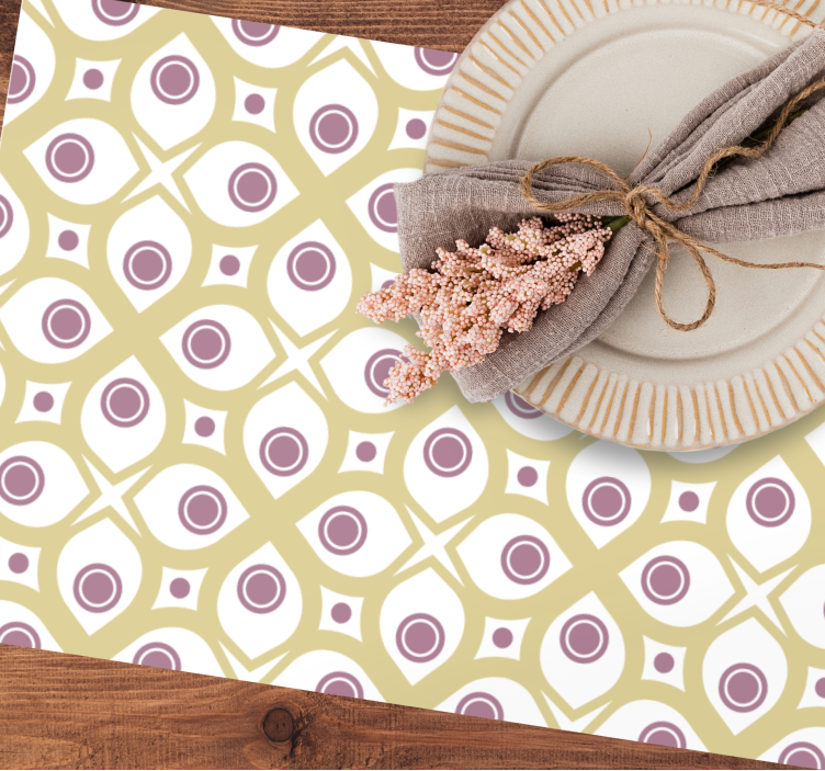 Perinteinen kirkas 80 -luvun kuvio Alkuperäinen pöytätabletti - Tenstickers