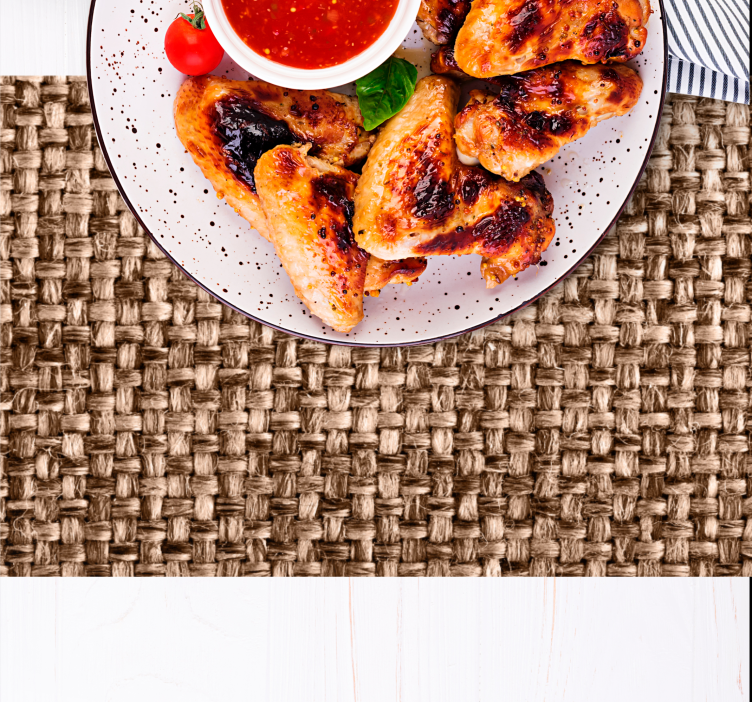 Ruskea käsintehty muotoilu tekstuuri pöytätabletti - Tenstickers