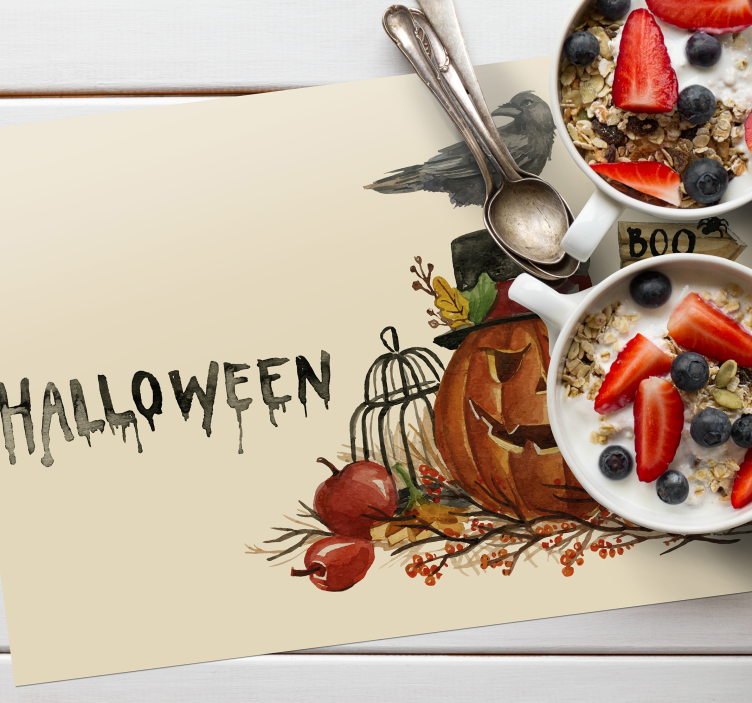 Vesiväri halloween Muut värit pöytätabletti - Tenstickers