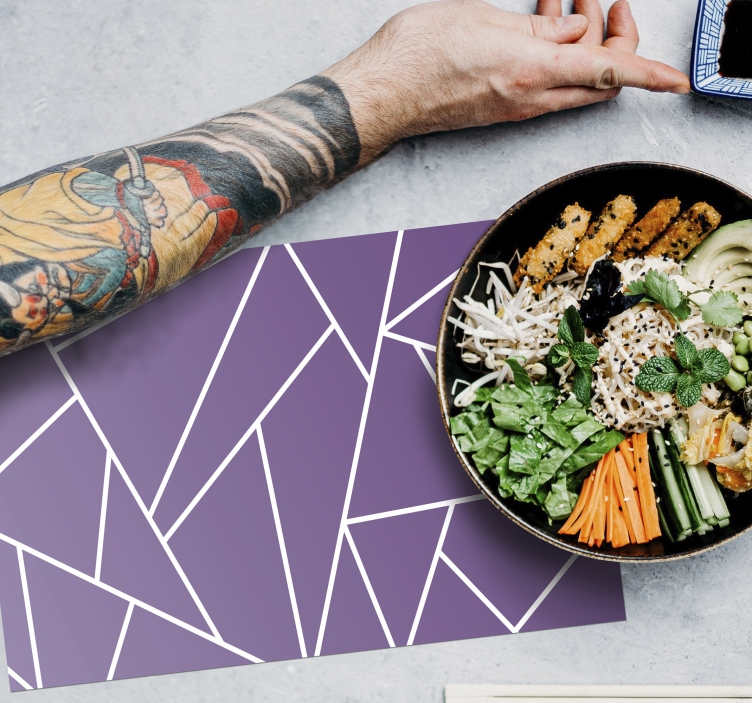 Violetti tausta tyylikäs pöytätabletti - Tenstickers