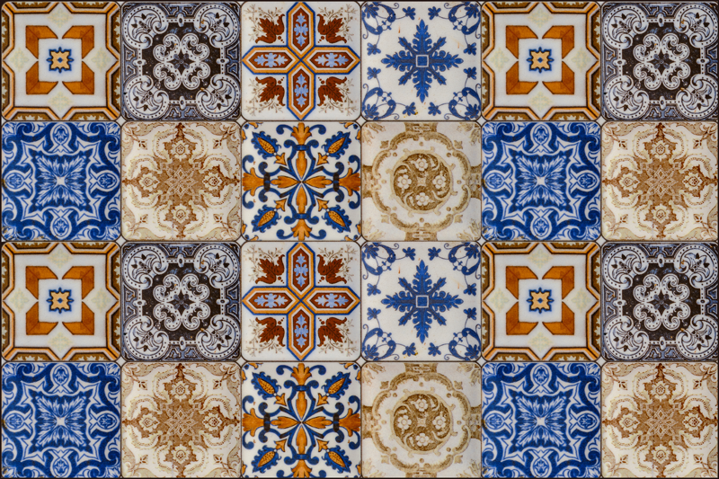 Monivärinen hydrauliikka alkuperäinen pöytätabletti - Tenstickers