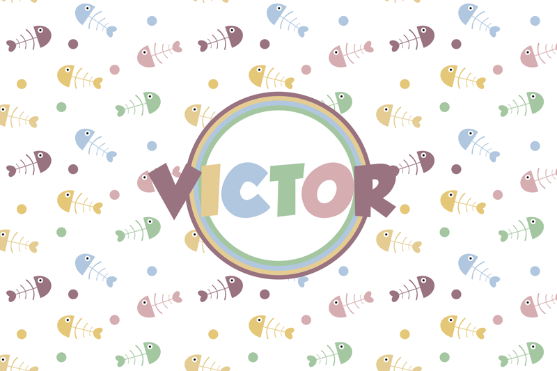 Hienot kalanruodot pöytätabletti nimellä - Tenstickers