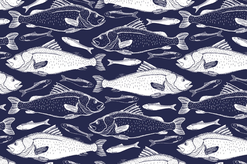 Hieno kalat meren alla tekstuuri pöytätabletti - Tenstickers