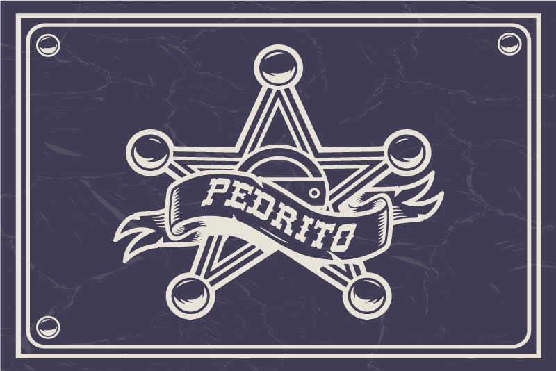 Hieno sheriffi pöytätabletti nimellä - Tenstickers