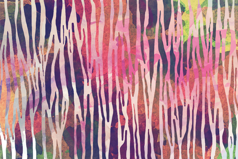 Abstraktitvärikkäätraidatpöytätabletti - Tenstickers