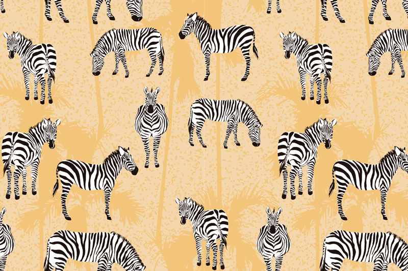 Zebra-kuvioinen pöytätabletti - Tenstickers