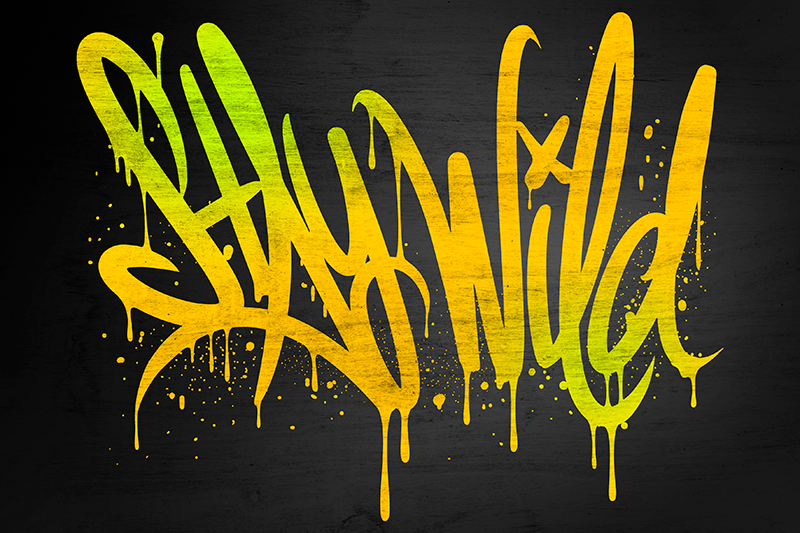 Villi kirjoitus pöytätabletti tekstillä - Tenstickers