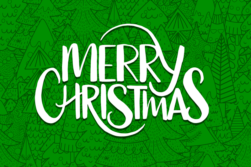 Jouluinen pöytätabletti iloisia joulutervehdyksiä - Tenstickers