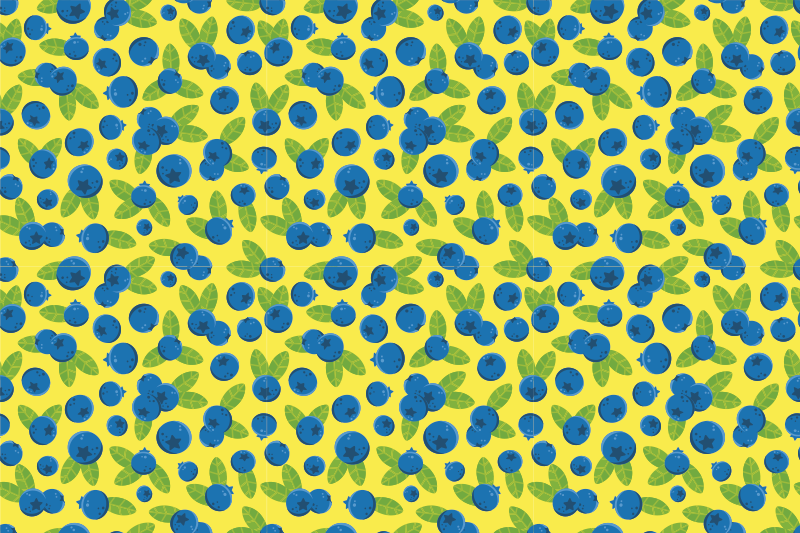 Alkuperäinen pöytätabletti värikkäällä mustikkakuviolla - Tenstickers