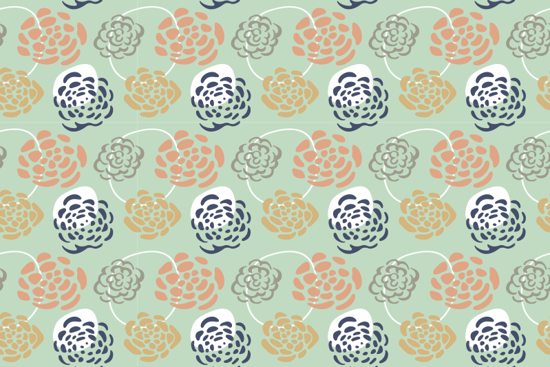 Alkuperäinen pöytätabletti kasvitulostetaide - Tenstickers