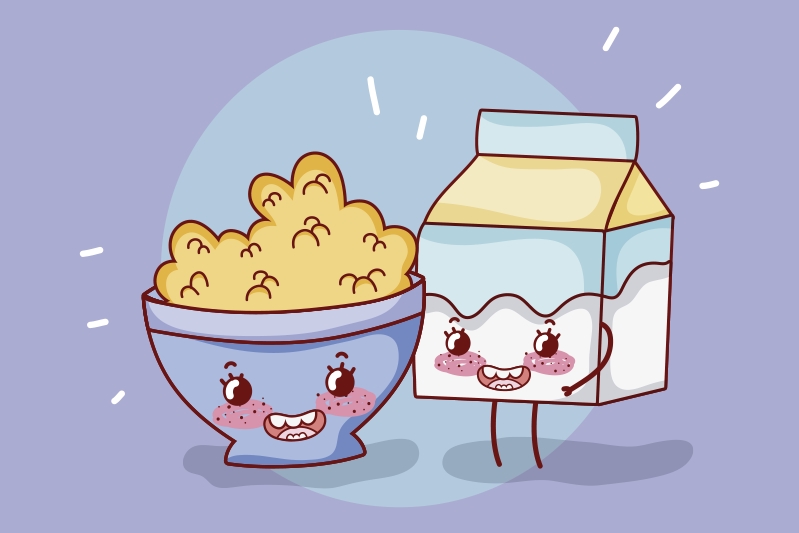 Iloiset välipala ystävät lasten pöytätabletti - Tenstickers