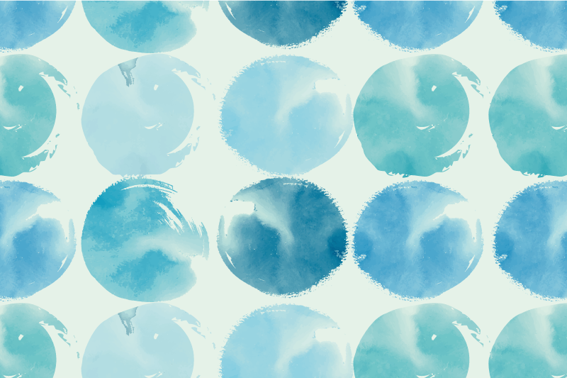 Turkoosi abstrakti ympyrä Alkuperäinen pöytätabletti - Tenstickers