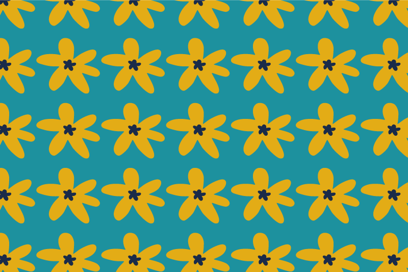 Pöytätabletti moderni eloisa kukkakuosi - Tenstickers