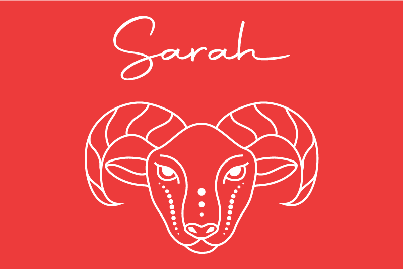 Pöytätabletti nimellä tyylitelty vuohikuvitus - Tenstickers