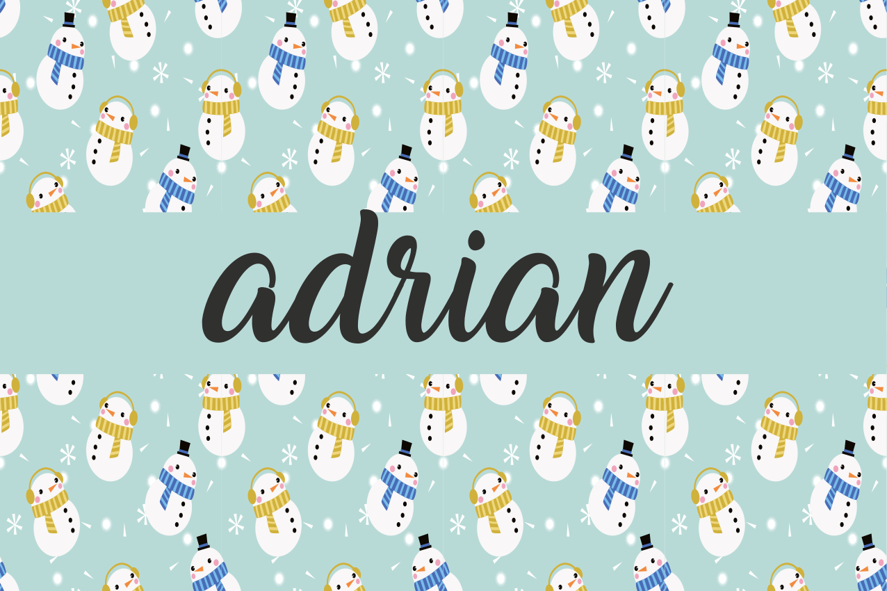 Lumimies personoitu suunnittelu jouluiselle pöytätabletille - Tenstickers