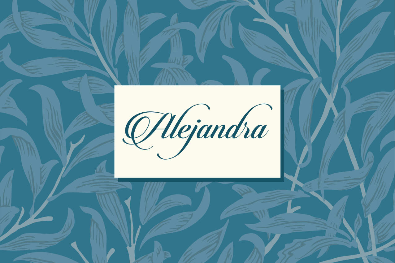 Pöytätabletti nimellä elegant leaf design - Tenstickers