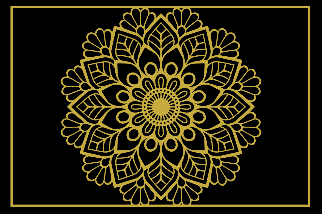 Kultaiset kukat Alkuperäinen pöytätabletti - Tenstickers