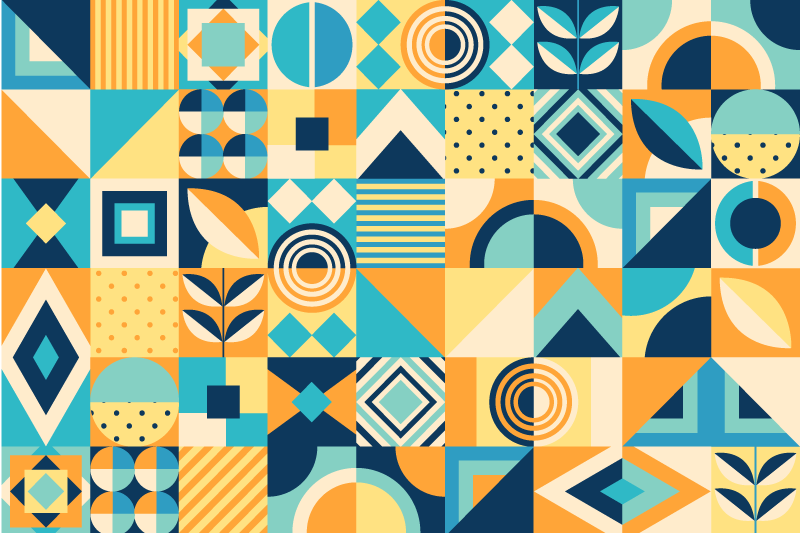 Pöytätabletti moderni geometrinen kuviopeli - Tenstickers