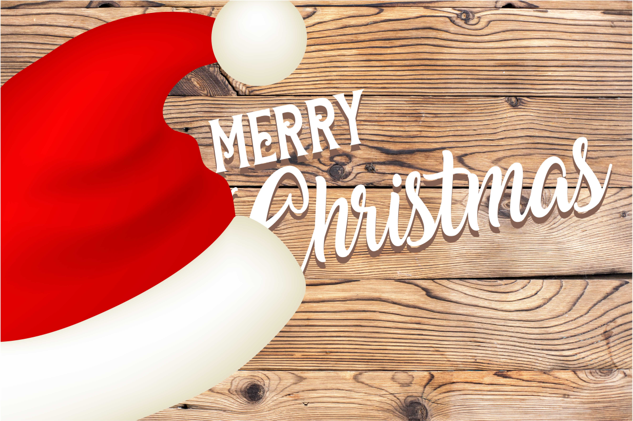 Hyvää joulua tekstiä jouluinen pöytätabletti - Tenstickers