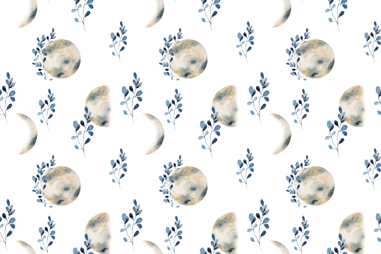 Alkuperäinen pöytätabletti taivaalliset kuun kuviot - Tenstickers