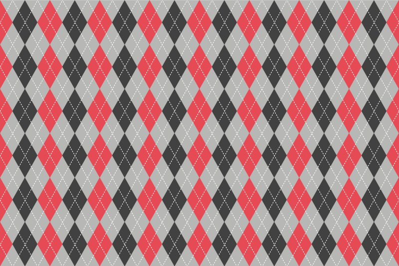 Geometrinen argyle-kuvio pöytätabletti - Tenstickers