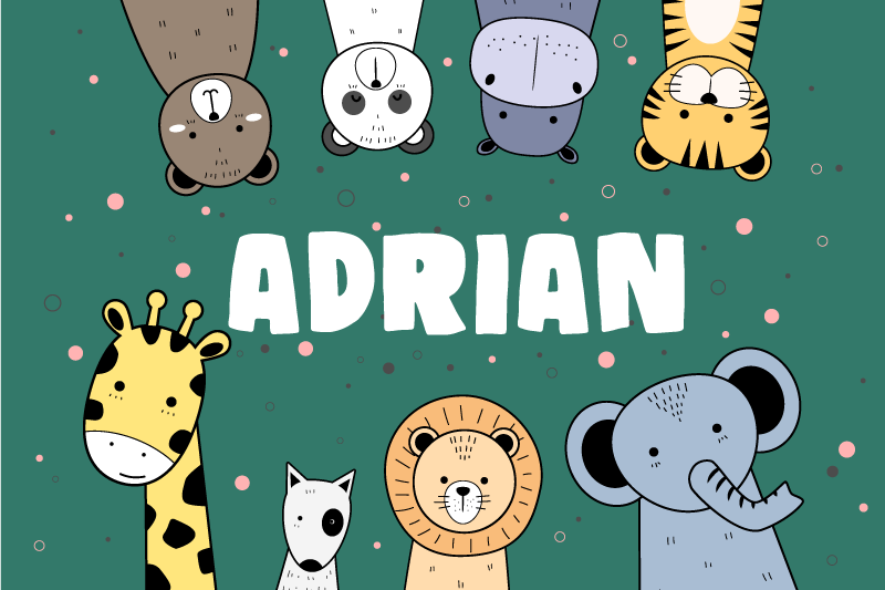 Eläinten sarjakuvia nimellä pöytätabletti nimellä - Tenstickers