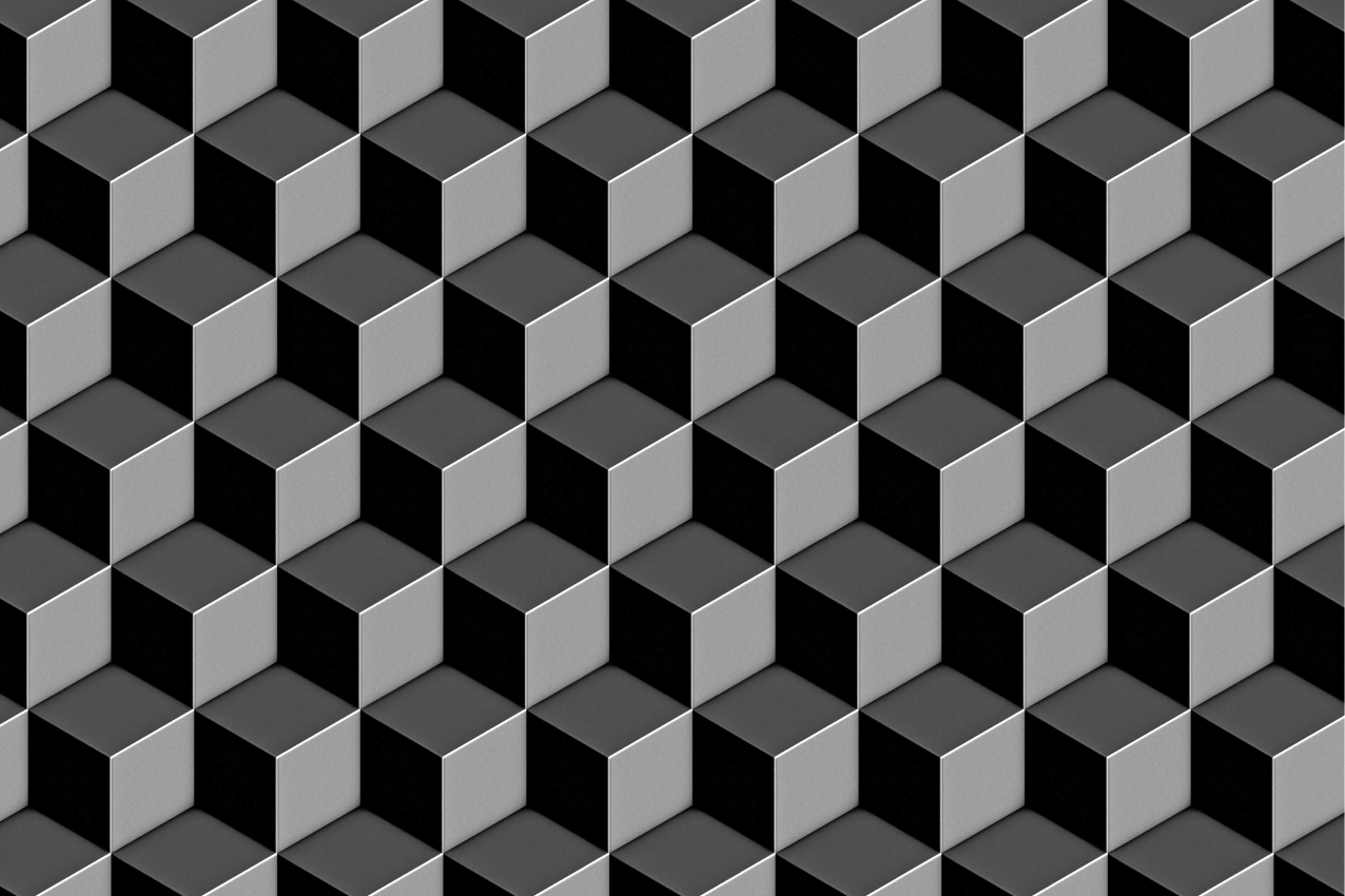 Geometriset kuutio-kuvioiset pöytätabletit - Tenstickers