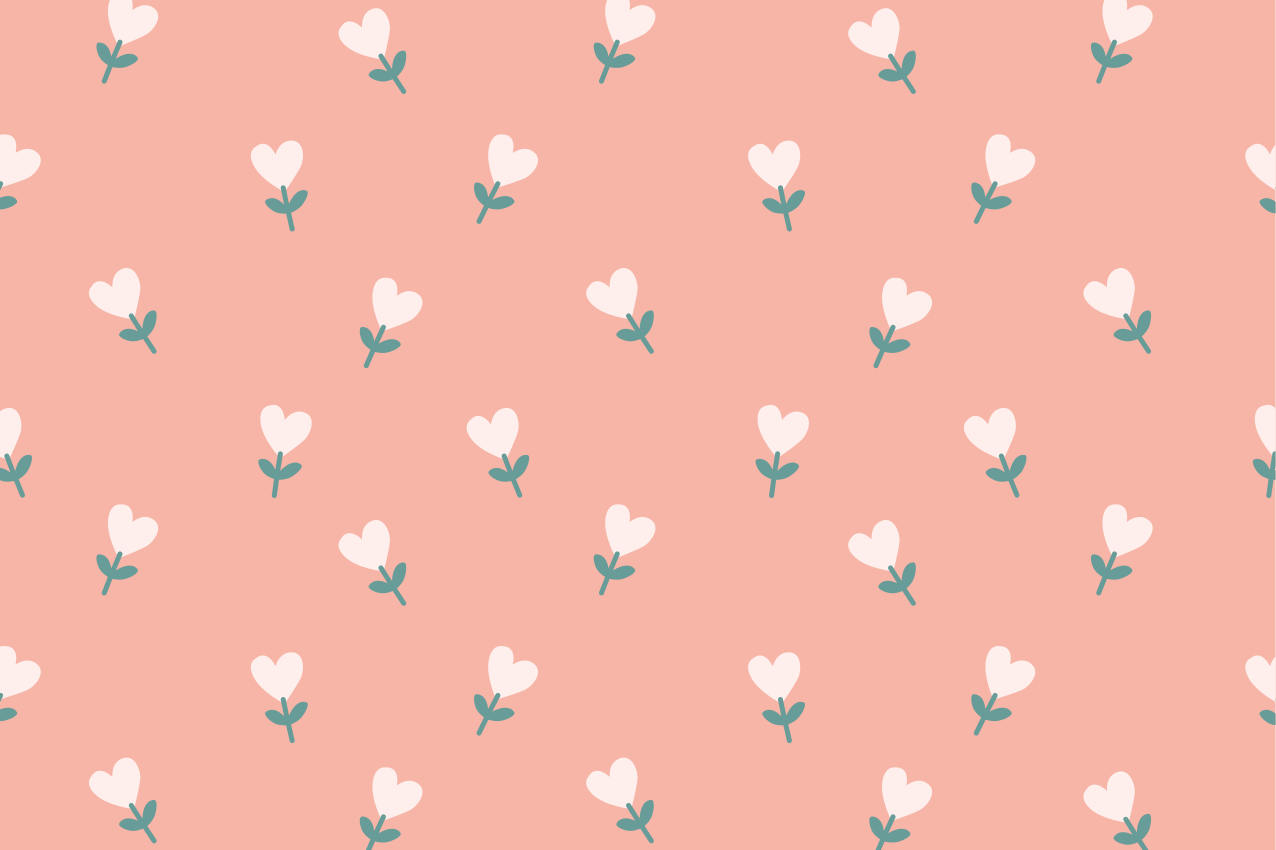 Alkuperäinen pöytätabletti viehättävällä kukkakuviolla - Tenstickers