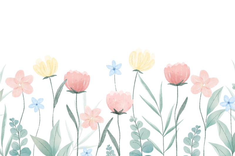 Alkuperäinen pöytätabletti kukkainen värikäs asetelma - Tenstickers