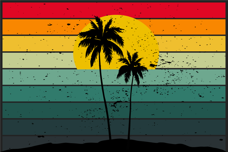 70-luvun retro-kämmen Alkuperäinen pöytätabletti - Tenstickers