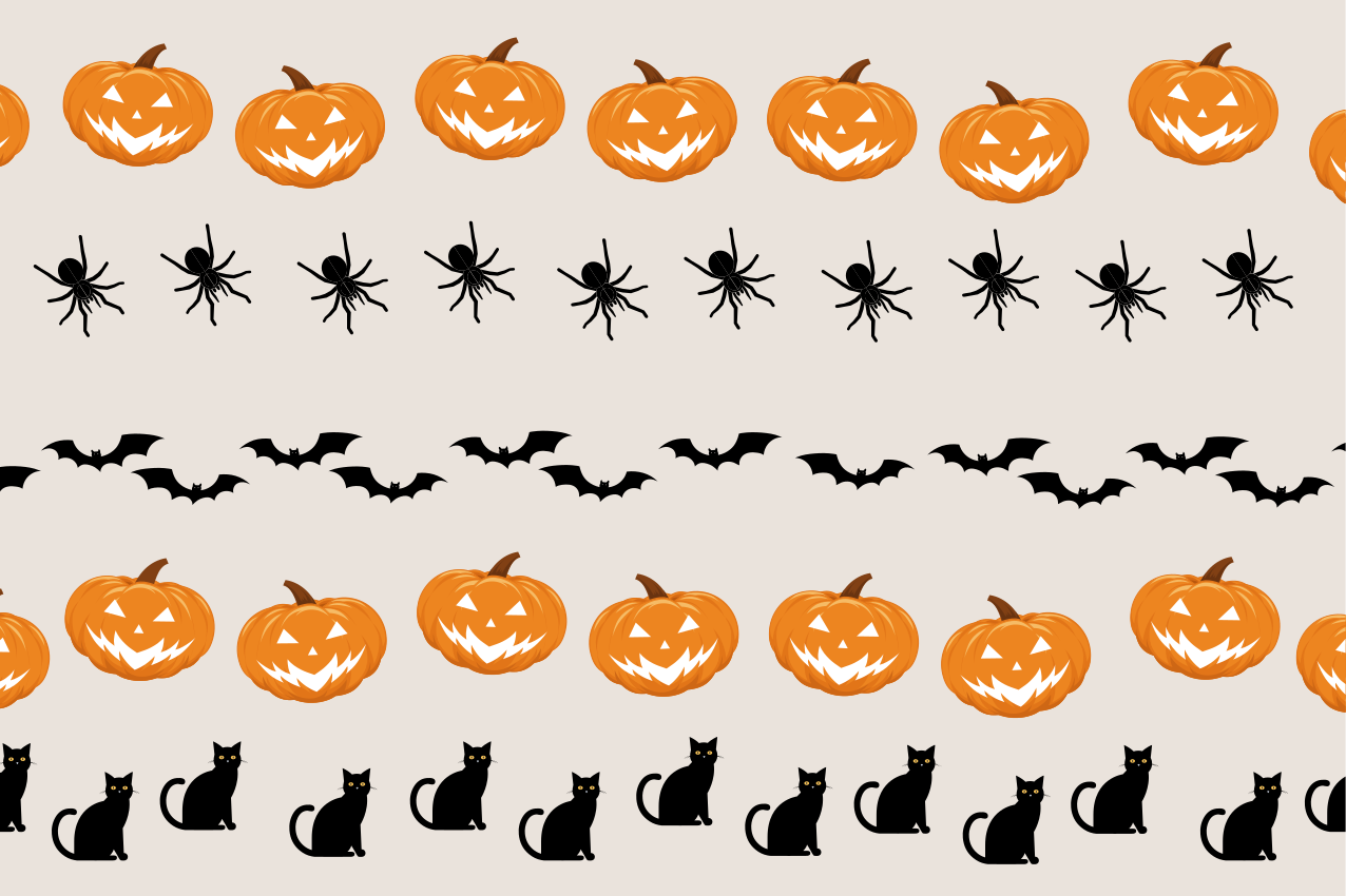 Kurpitsapunkki-kissa halloween pöytätabletti - Tenstickers