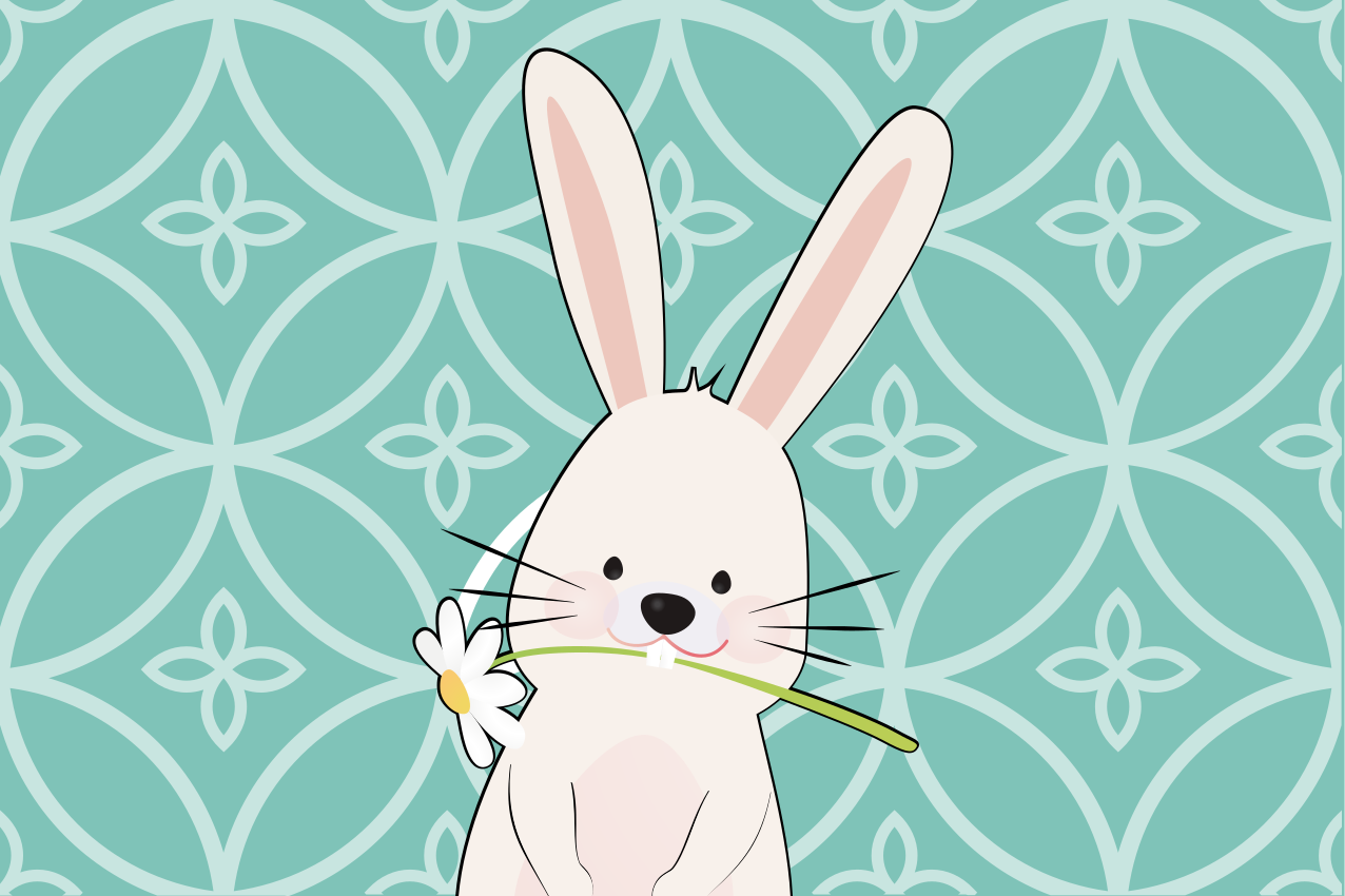 Söpö pupu kukalla lasten pöytätabletti - Tenstickers