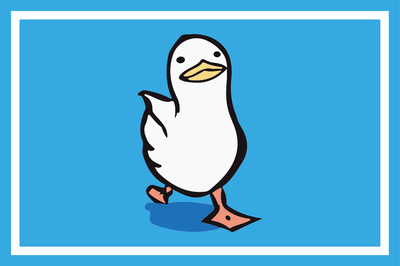 Swaggy kävely ankka pöytätabletti moderni - Tenstickers