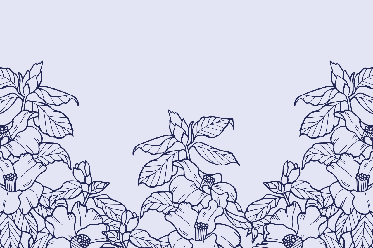 Alkuperäinen pöytätabletti kukkakehyksellä - Tenstickers