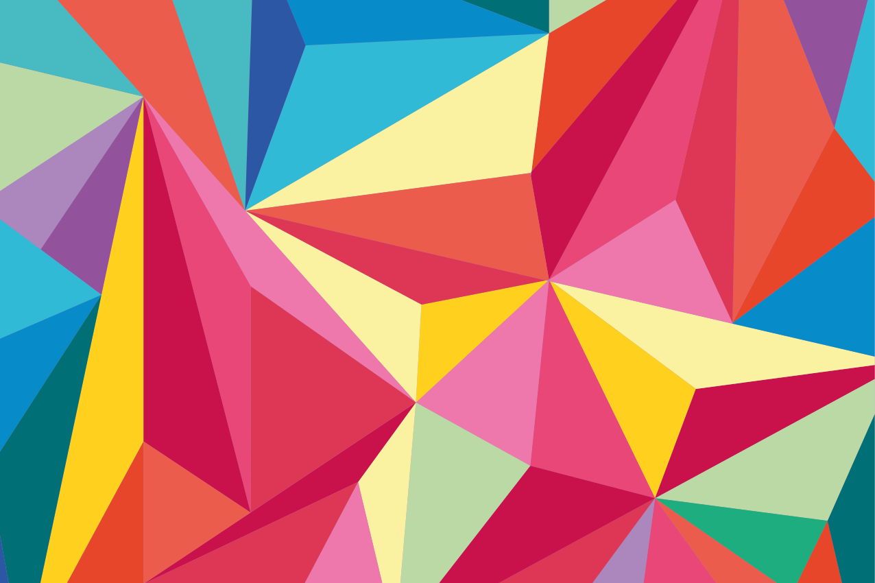 Alkuperäinen pöytätabletti geometrinen värikoostumus - Tenstickers