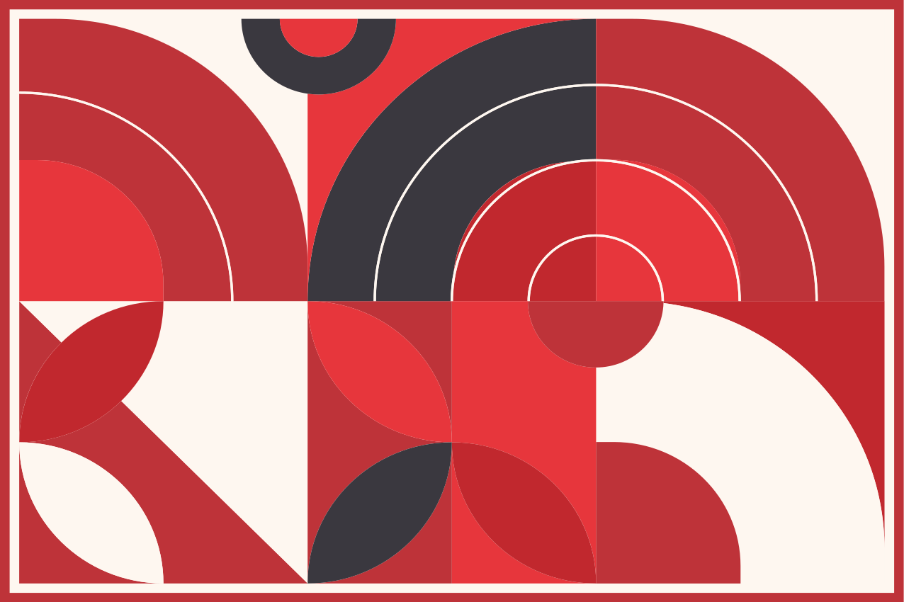 Pöytätabletti moderni eloisat geometriset muodot - Tenstickers