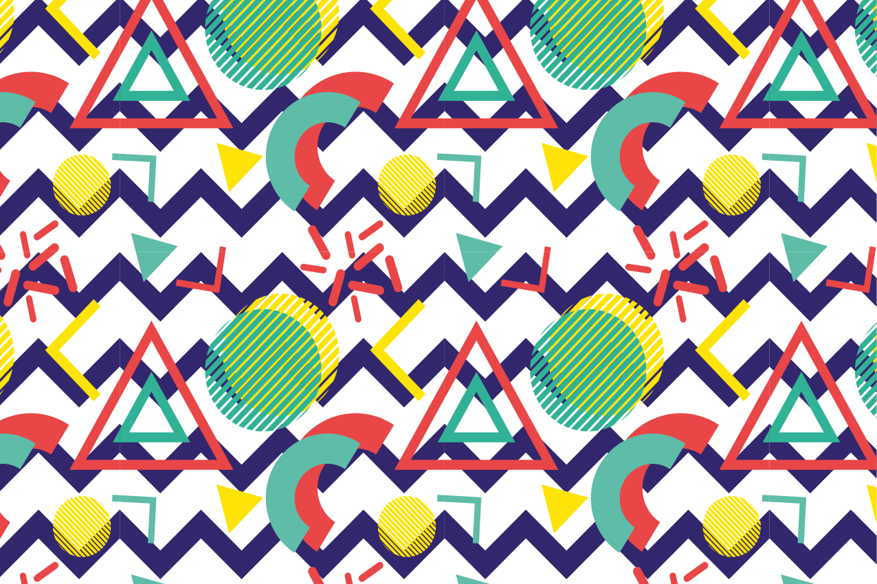 Geometrian kuvion suunnittelu pöytätabletti moderni - Tenstickers