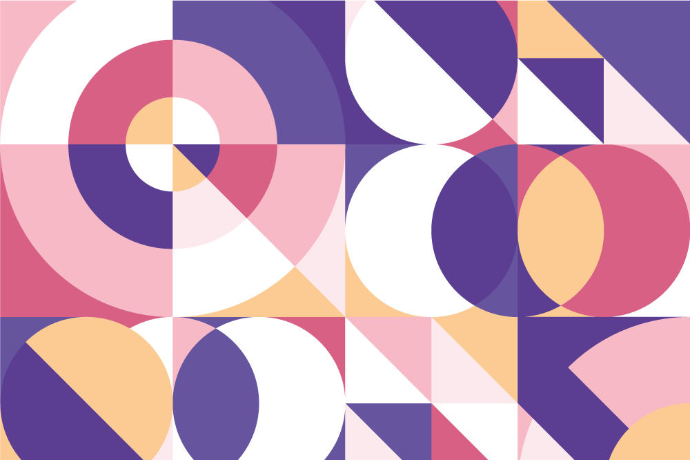 Pöytätabletti moderni geometrinen värijärjestely - Tenstickers